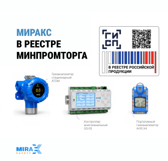 Миракс в реестре Российской продукции